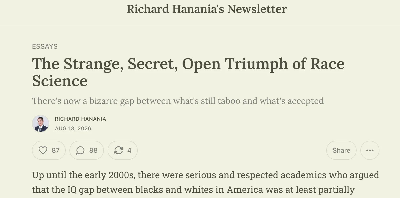 The Strange, Secret, Open Triumph of Race Science